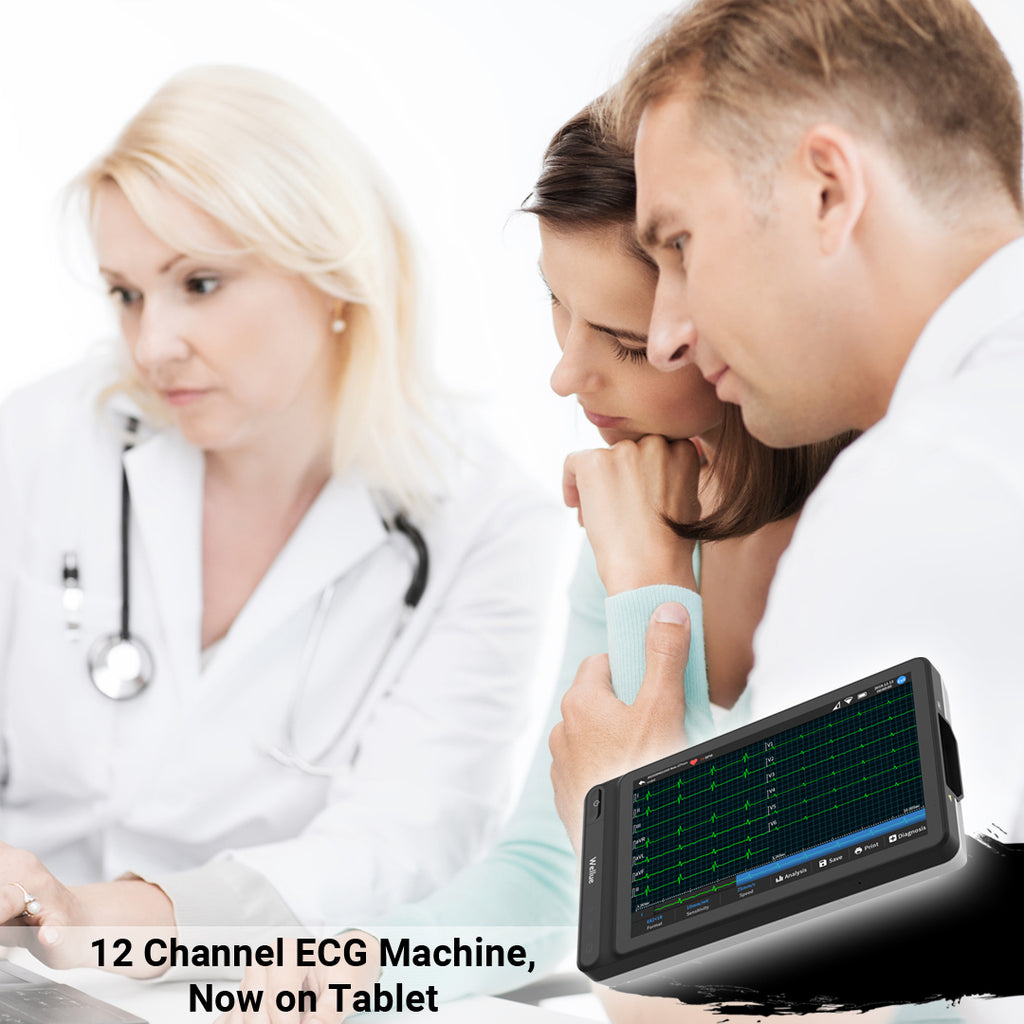 12-Channel ECG Machine, NOW on Tablet